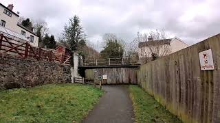 Pump House BRIDGE DEMOLITION Drone Footage at End Newtown Powys Wales [upl. by Charmian]