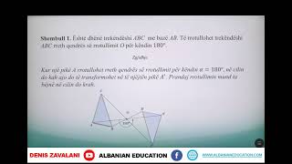 8 02 069 Java 18 Matematikë Rrotullimi rotacioni i figurave gjeometrike U [upl. by Nuhsar]