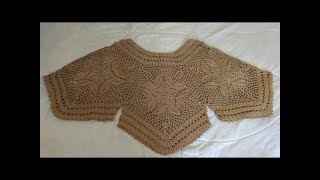 Blusa tejida a crochet todas las tallas  tutorial paso a paso  facil y rapido 1 [upl. by Chafee351]