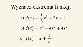 Ekstrema monotoniczność i wykres funkcji  część 1 [upl. by Nospmis]