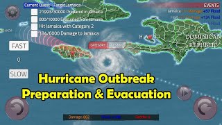 Hurricane Outbreak Preparation amp Evacuation Gameplay [upl. by Fiden75]