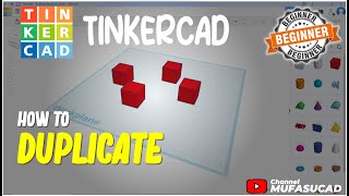 TinkerCAD How To Duplicate Object [upl. by Branscum]