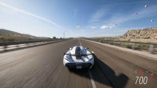 FORZA HORIZON 5  KOENIGSEGG JESKO WORLD RECORD  700 KMH 436 Mph TOP SPEED RECORD [upl. by Ariaes546]