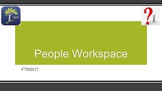 FTM2017  People Workspace [upl. by Rosenberger]