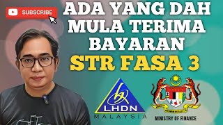 SAH ADA YANG DAH MULA TERIMA BAYARAN FASA 3 STR [upl. by Soulier540]