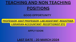 teachingclerklibrarian vacancies [upl. by Attelra]