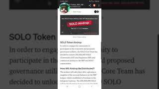 SOLOGENIC AIRDROP FOR XRP amp SOLO Holders Snapshot Dec 24th [upl. by Sirtimid]