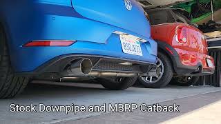 2019 MK75 GTI MBRP Catback with Stock Downpipe [upl. by Raimondo73]