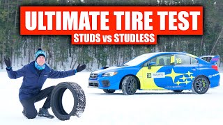 Are Studded Snow Tires Actually Better Ice Testing [upl. by Neleb]