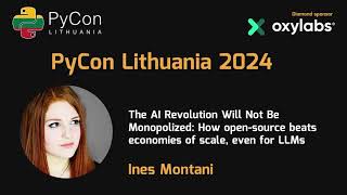 Ines Montani  The AI Revolution Will Not Be Monopolized [upl. by Kaleb]