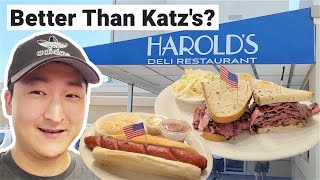 Is Jerseys Best Deli BETTER THAN KATZs Harolds New York Deli Review [upl. by Ayotan920]