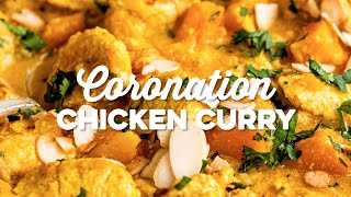 Coronation Chicken Curry  Supergolden Bakes [upl. by Crellen889]