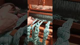 First warp on the Schacht table loom since reconditioning it [upl. by Bernat197]