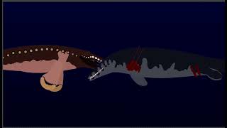 Tylosaurus vs mosasaurus [upl. by Neelra]