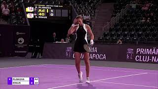 R32  February 6th 2024  Karolina Pliskova vs Sinja Kraus  match highlights [upl. by Falk]