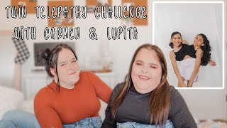 Twin Telepathy Challenge with Carmen amp Lupita  Herrin Twins [upl. by Almena371]