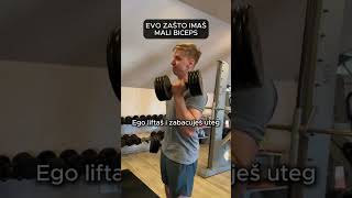 Evo zašto tvoj biceps ne raste 💥⁣BicepsGrowth EgoLifting FormIsKey FitnessMistakes GymTips⁣ [upl. by Melisenda120]