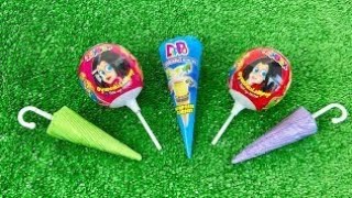 Satisfying ASMR video lollipop candy and chocolate yummy candy unboxing video [upl. by Rebak672]