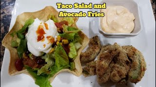 Taco SaladAvocado FriesTaco RecipesAvocado RecipesSnacks recipesSnacks Healthy recipesSnacks [upl. by Attelrahs]