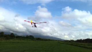 Keningau Microlight Flying  The New Pilot Takeoff his Quicksilver MX [upl. by Nairda]