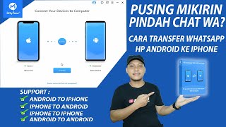 Cara Transfer Pindah Chat Whatsapp HP Android ke iPhone 100 Work 2024  iTransor for Whatsapp [upl. by Reni]