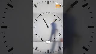 The Man Inside Amsterdam Airports Giant Clock shorts Travel viralvideo viralshorts [upl. by Dominick]