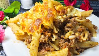 MACARRONES CON CARNE MOLIDA Y QUESO  comida Peruana  recetas fáciles y rápidas [upl. by Chi]