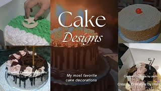 Beautiful Cake decorations by Creamycreationsshorts l Homemade Cakes [upl. by Eirb898]