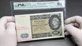 500 złotych 1940  fałszerstwo londyńskie [upl. by Manvil]