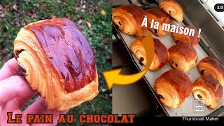 Recette du pain au chocolat très feuilleté🍫 [upl. by Ennairrek]