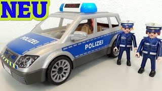 Playmobil Polizei Einsatzwagen 6873 auspacken seratus1 Neuheit 2016 [upl. by Roxy]