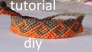 como hacer una pulsera macrame ola griega modelo 4 [upl. by Ielirol]