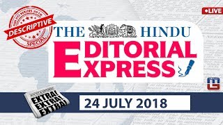 The Hindu Editorial Express at 8 am  24 July  UPSC RRB SBI IBPS SSC [upl. by Catherine]