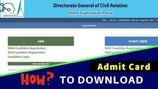 How to download admit card from Pariksha Dgca [upl. by Eded]