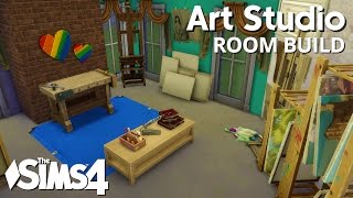 The Sims 4 Room Build  Art Studio [upl. by Ahtnamas]