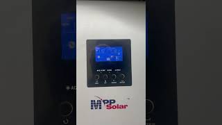 MPP Solar error when plugged into AC power [upl. by Noach]