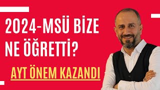 2024Msü Sınavı Bize Ne Öğretti [upl. by Matheson]