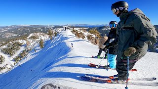 Skiing The STEEPEST Runs At Palisades Tahoe [upl. by Ielak]