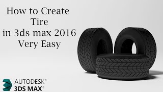 How to Create 3d Tire Model in 3ds max [upl. by Eenahs224]