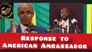 Eskinder Nega Respond to American Ambassador የታላቁ እስክንድር ለአሜሪካው አምባሳደር [upl. by Adekahs672]