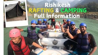 RISHIKESH “”RAFTING amp CAMPING”” FULL DETAIL  TICKET  RANT  ACTIVITY [upl. by Ellekcim137]