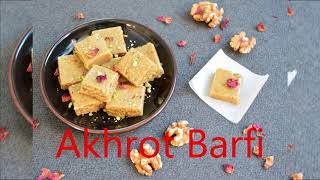 Akhrot Barfi अखरोट की बर्फी Diwali special sweet recipe Tanus kitchen [upl. by Lladnar]