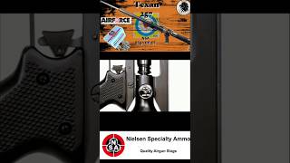 Airforce Texan 257 shooting Nielson 85 Gn Rebated Boat Tail slugs 85 yards airgunhaunting [upl. by Xino]