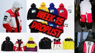 Supreme X The North Face WEEK15 FW18 FULL DROPLIST amp THOUGHTS [upl. by Ecirehs]