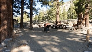 Clyde Glacier Group Campground Inyo National Forest in Big Pine California [upl. by Nileuqay]