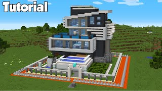 Minecraft How to Build The Safest Modern House  Tutorial 26 [upl. by Layne203]