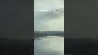 Sundsvall in Sweden 🇸🇪 sundsvall sweden train travel nature mountains [upl. by Ethyl]