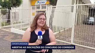 OPORTUNIDADE ABERTAS AS INSCRIÇÕES DE CONCURSO DO CORREIOS [upl. by Carleen988]