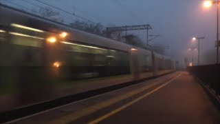 Trains at Wolverton  Foggy Evening  111212 [upl. by Marabelle957]