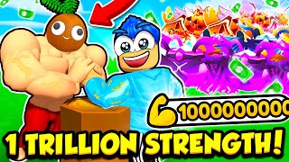 I Got 1 TRILLION STRENGTH In Arm Wrestle Simulator [upl. by Aurea]